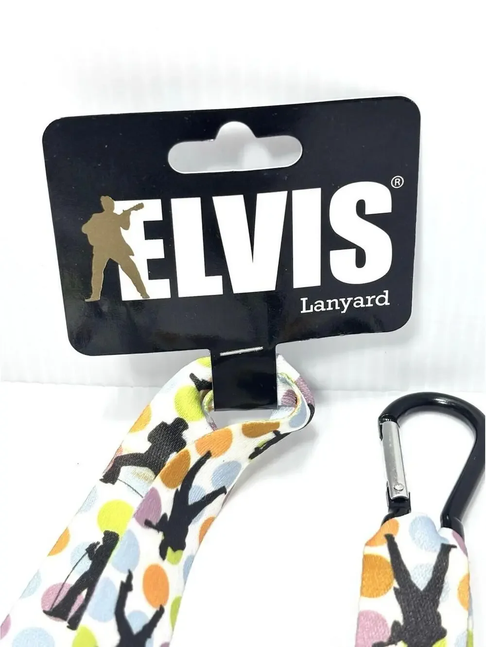 Elvis Presley Lanyard Key Chain Holder Detachable Buckle ID Badge Charm NWT
